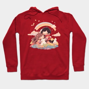 girl and boy Hoodie